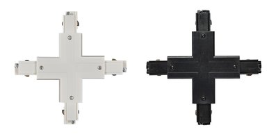 X-CONNECTOR VOOR 3-FASE RAILS WIT OF ZWART