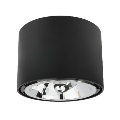 OPBOUWARMATUUR ES111 ZWART 230V GU10