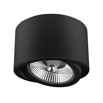 OPBOUWARMATUUR ES111 ZWART ZWENKBAAR 230V GU10