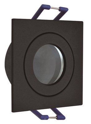 INBOUWARMATUUR VIERKANT ZWART IP44 MR11 35-MM SPOTS