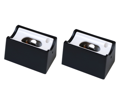 PERLUCI LINEAR DOUBLE WANDFITTINGEN S14S BLACK