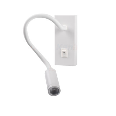 LED WANDLAMP LEESLAMP WIT 230V 3W 145LM 3000K