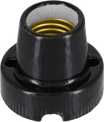 OPBOUWLAMP KERAMIEK PORSELEIN BASIC ZWART 230V E27