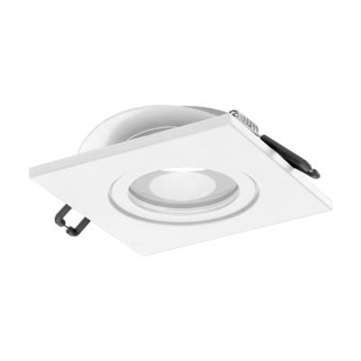 INBOUWARMATUUR DARI IP44 VIERKANT WIT KLIK 12V/230V