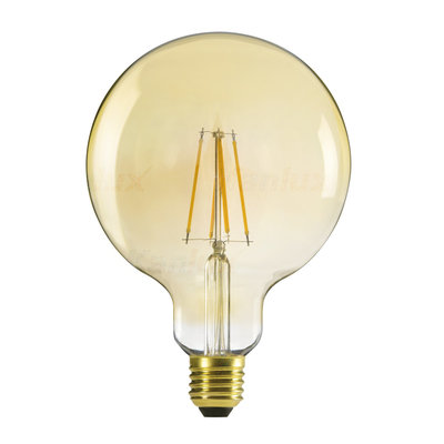 LED FILAMENT GLOBE G125 AMBER E27 7W 725LM 2500K