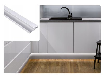 ALUMINIUM PROFIEL FLOOR-LINE KEUKEN LED STRIPS TOT 12-MM