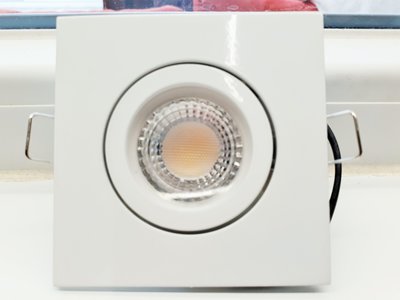 LED INBOUWSPOT WIT 60° 230V 5W=40W 400LM 4000K