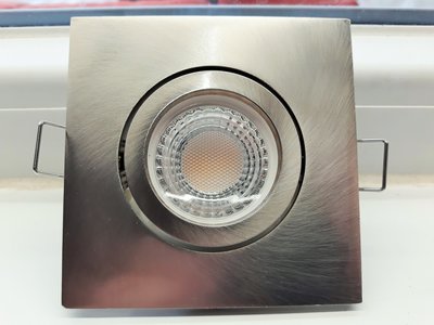 8LED INBOUWSPOT ALU 60° 230V 5W=40W 380LM 3000K