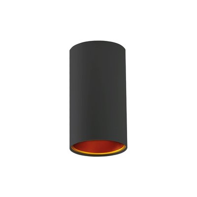 OPBOUWARMATUUR TUBA ZWART/GOUD 230V GU10