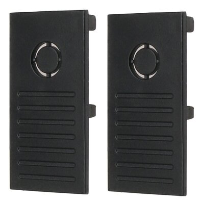 SET VAN 2 EINDKAPPEN VOOR SYSTEM SHIFT RAILS ZWART