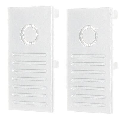 SET VAN 2 EINDKAPPEN VOOR SYSTEM SHIFT RAILS WIT