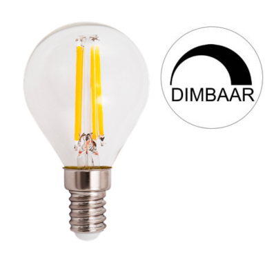 LED FILAMENT GLOEILAMP G45 DIMBAAR 230V E14 6W 535LM 2700K