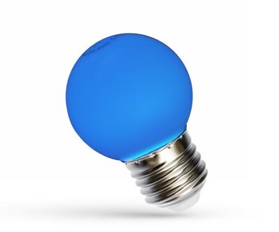 LED GOLFBAL BLAUW PVC OUTDOOR 230V E27 1W