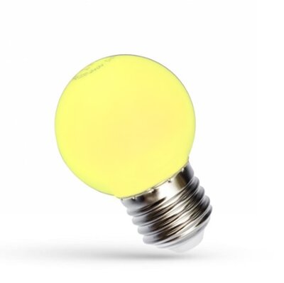 LED GOLFBAL GEEL PVC OUTDOOR 230V E27 1W