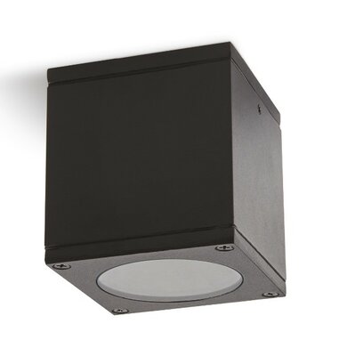 BUITENLAMP AZAR-17 OPBOUW ZWART IP44 230V GU10