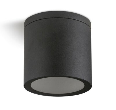 BUITENLAMP OPBOUW AZAR-18 ZWART IP44 230V GU10