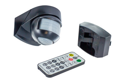 LED PIR SENSOR 4-IN-1 MONTAGE 180°/360° DUAL SENSOR + REMOTE