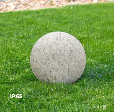 TUINBOL BALL-S Ø250 MET GRONDPIN IP65 230V E27