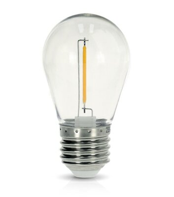 LED ST14 GLOEILAMP PLASTIC 230V E27 1W 50LM 2700K