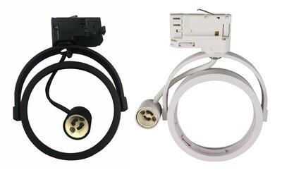 3-FASE RAILSPOT ES111 ALUMINIUM ZWART OF WIT 230V GU10