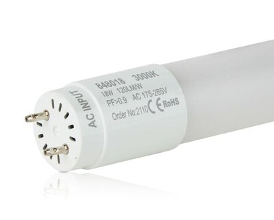 LED TL LAMP T8 BUISLAMP 120-CM G13 18W 4000K NEUTRAAL WIT