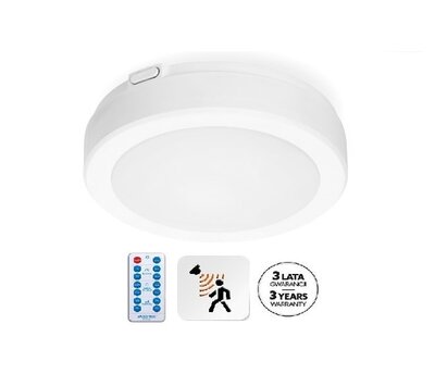 LED PLAFONDLAMP NAIROS SENSOR/REMOTE WHITE IP65 12W 1140LM CCT