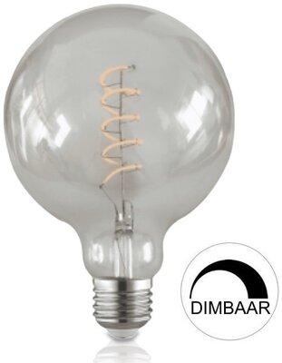 LED FILAMENT GLOBE G125 CLEAR DIMBAAR E27 4W 300LM 2400K