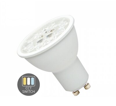 GU10 LED SPOT CCT-SWITCH 230V 6W 450LM 38°
