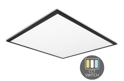 LED PANEEL BLACK 60X60CM UGR-19 CCT-SWITCH 230V 30W 3000LM