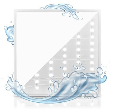 LED PANEEL IP65 60X60CM UGR-22 230V 36W 4022LM 4000K