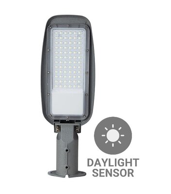 LED STRAATLAMP MET DAGLICHTSENSOR IP66 230V 50W 6274LM