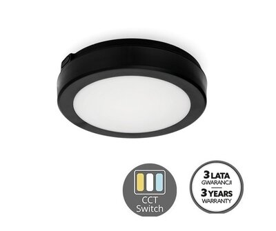 LED PLAFONDLAMP NAIROS BLACK IP65 IK08 230V 12W 1841LM CCT