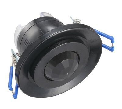 LED BEWEGINGSMELDER INBOUW ZWART IP20 230V 360°