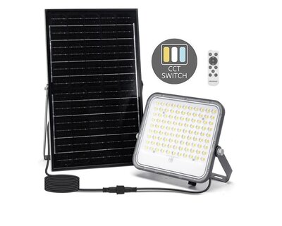 SOLAR LED VERSTRALER DIMBAAR & CCT-SWITCH 150W 1500LM
