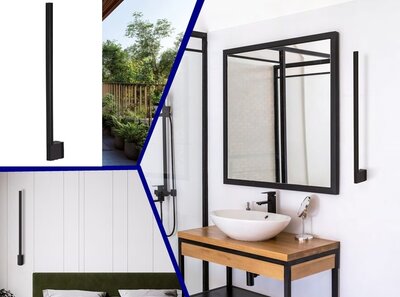 LINEAIRE LED WANDLAMP YALTE-S 330° ZWENKBAAR IP54 230V 10W 460LM