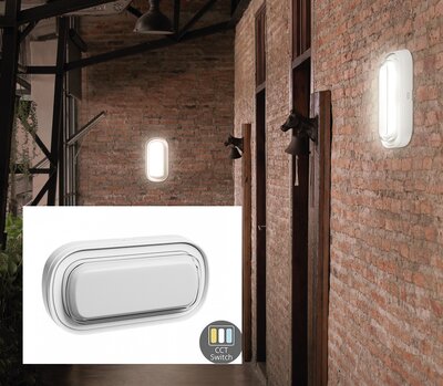 LED ARMATUUR PASTILO OVAAL IP54 IK10 230V 10W 1200LM CCT