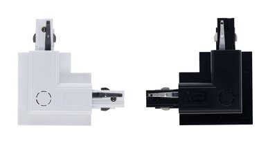 L-CONNECTOR INSIDE VOOR INBOUW 3-FASE RAIL WIT OF ZWART