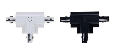 T-CONNECTOR RECHTS-2 VOOR INBOUW 3-FASE RAIL WIT OF ZWART