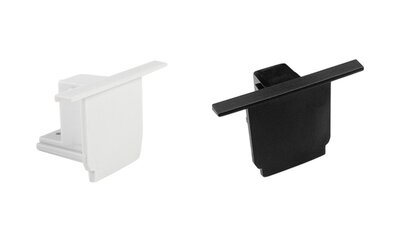 EINDKAP VOOR INBOUW 3-FASE RAIL WIT OF ZWART