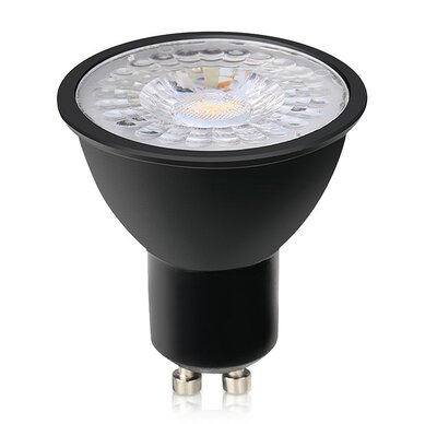 LED SPOT ZWART DIMBAAR 230V GU10 60° 7W 560LM