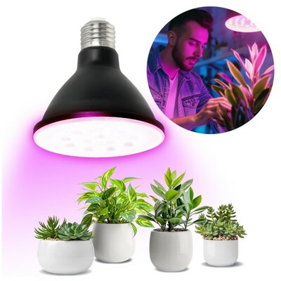 LED PLANTENLAMP PLANTY PAR30 E27 9W VOLSPECTRUM GROEILAMP
