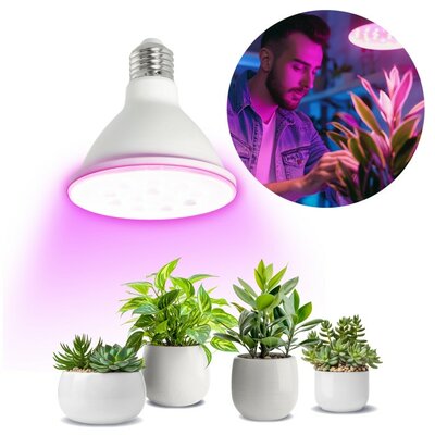 LED PLANTENLAMP PLANTY PAR30 E27 9W VOLSPECTRUM GROEILAMP