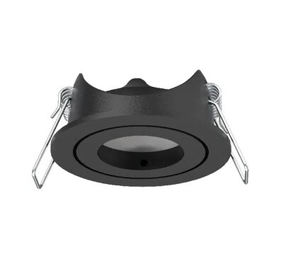 INBOUWARMATUUR ROND MAT ZWART IP20 MR11 GU11 35-MM SPOTS