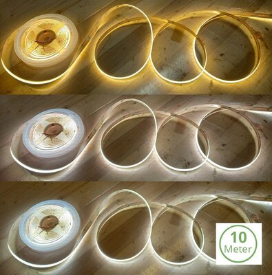 CCT COB LED STRIP IP20 24V/DC 608LED/M. 7W/M. 2700K-6500K