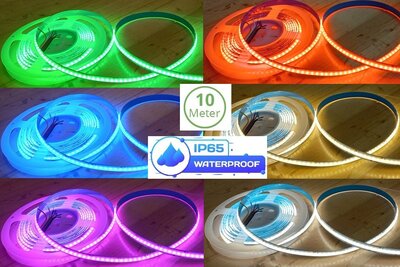 RGB+CCT COB LED STRIP IP65 24V/DC 14W/M. MULTICOLOR & 2700K-6500K