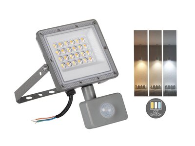 LED VERSTRALER MET SENSOR 230V 20W 3000K/4000K/6500K