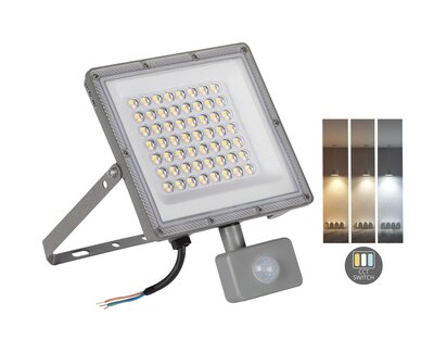 LED VERSTRALER MET SENSOR 230V 50W 3000K/4000K/6500K