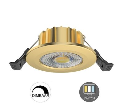 LED INBOUWSPOT SLIM MESSING IP65 38°/60° CCT-SWITCH 6W 600LM
