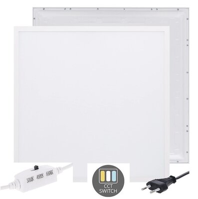 LED PANEEL BACK-LIT 60X60CM MET EUROSNOER 28W CCT-SWITCH