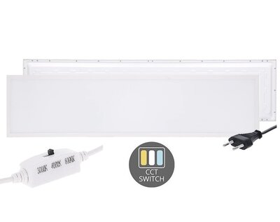 LED PANEEL BACK-LIT 120X30CM MET EUROSNOER 28W CCT-SWITCH